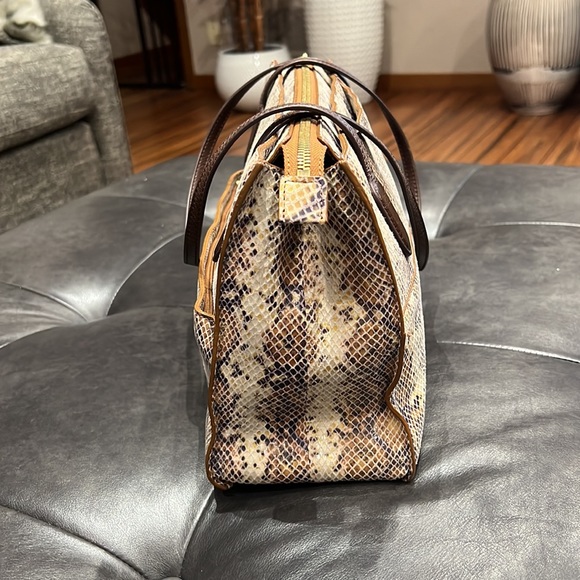 HOBO Friar Leather Python Embossed Shoulder Bag - Picture 4 of 10